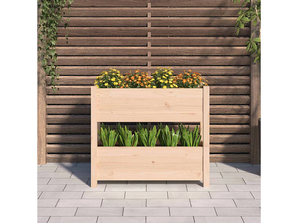 Jardinière 77x25x66 cm Bois massif de pin BE1348