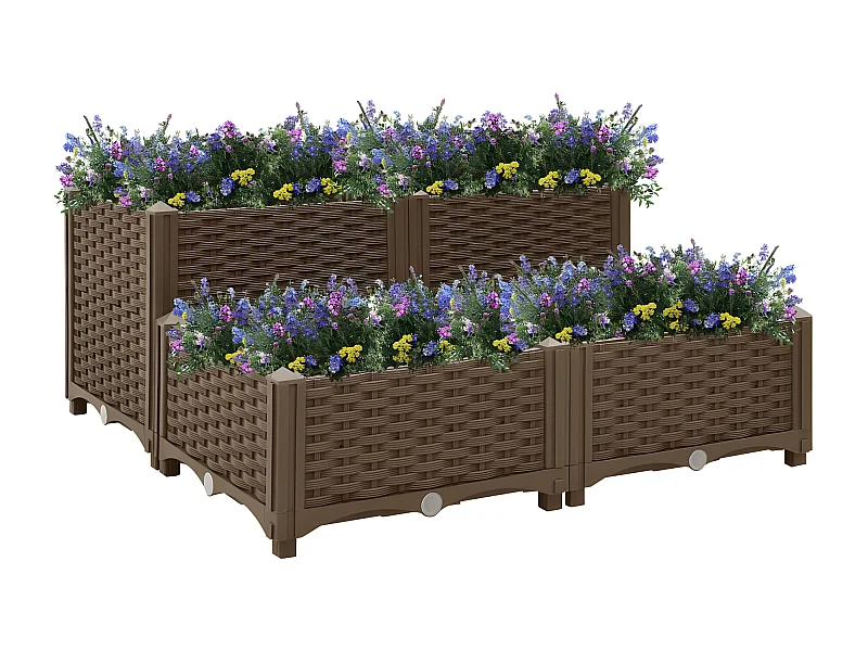 Jardinera 80x80x38 cm polipropileno ES93912