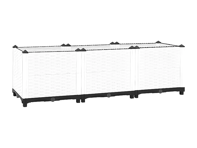 Jardinera polipropileno 120x40x38 cm ES86774