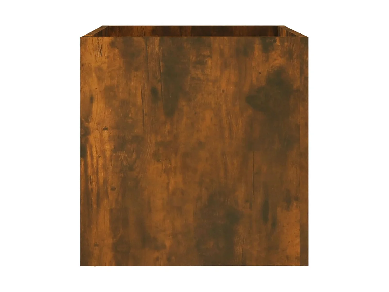 Jardinière Chêne fumé 40x40x40 cm Bois d'ingénierie BE3699