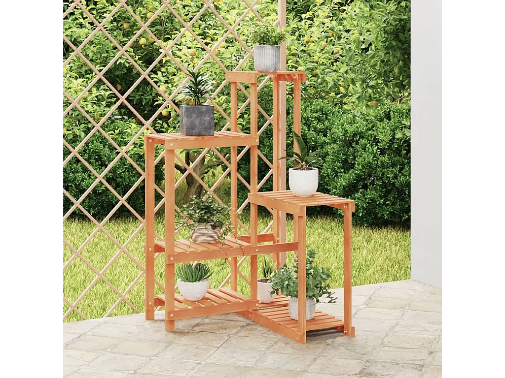 Jardinière Support à fleurs 62,5x61,5x101,5 cm bois massif de sapin BE7447