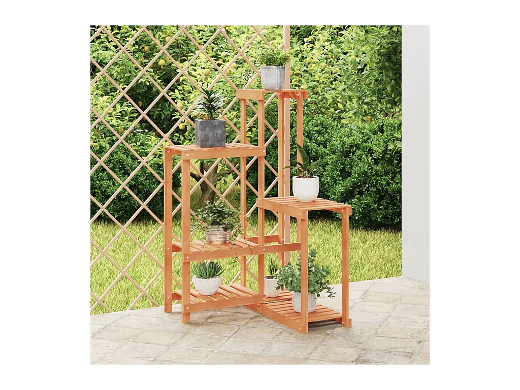 Jardinière Support à fleurs 62,5x61,5x101,5 cm bois massif de sapin BE7447