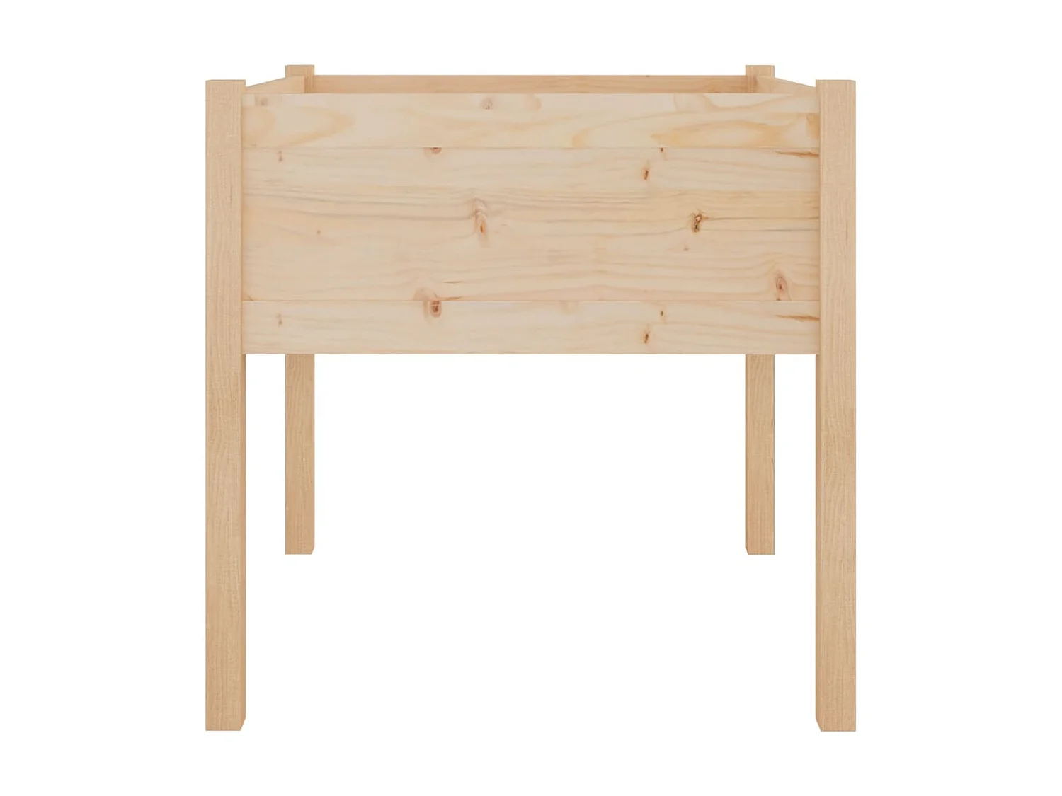 Jardinières d'extérieur 2 pcs 70x70x70 cm bois de pin massif BE5664