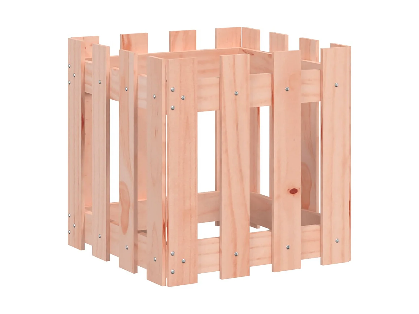 Jardinière avec design de clôture 40x40x40 cm Douglas massif BE8975