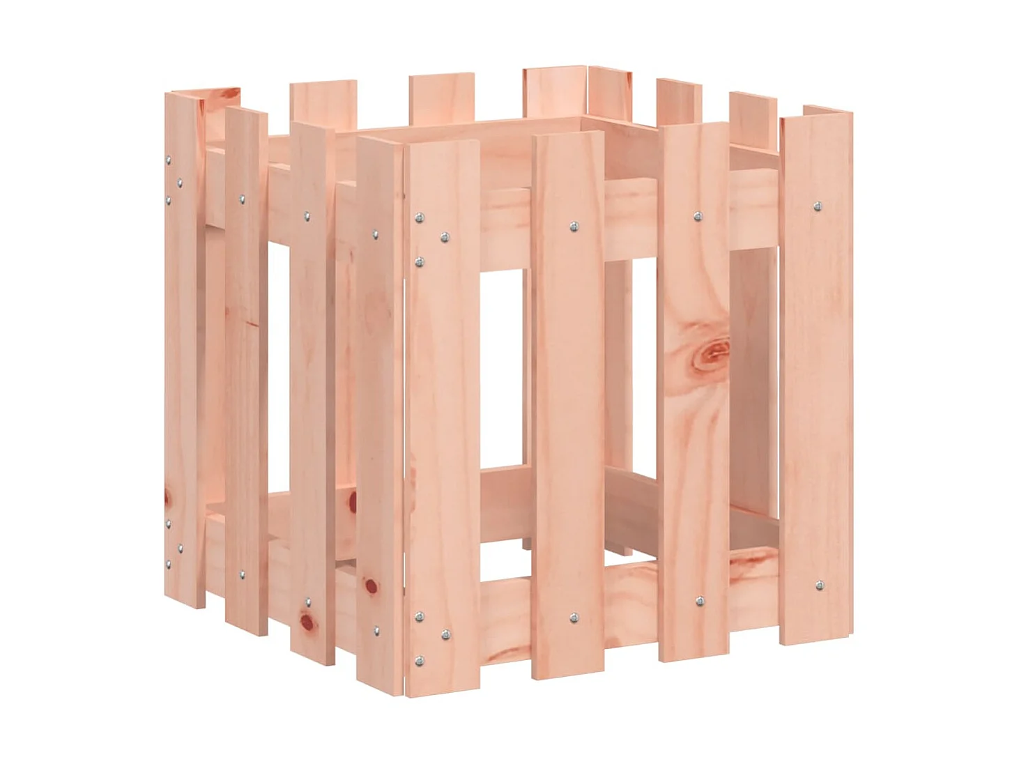 Jardinière avec design de clôture 40x40x40 cm Douglas massif BE8975