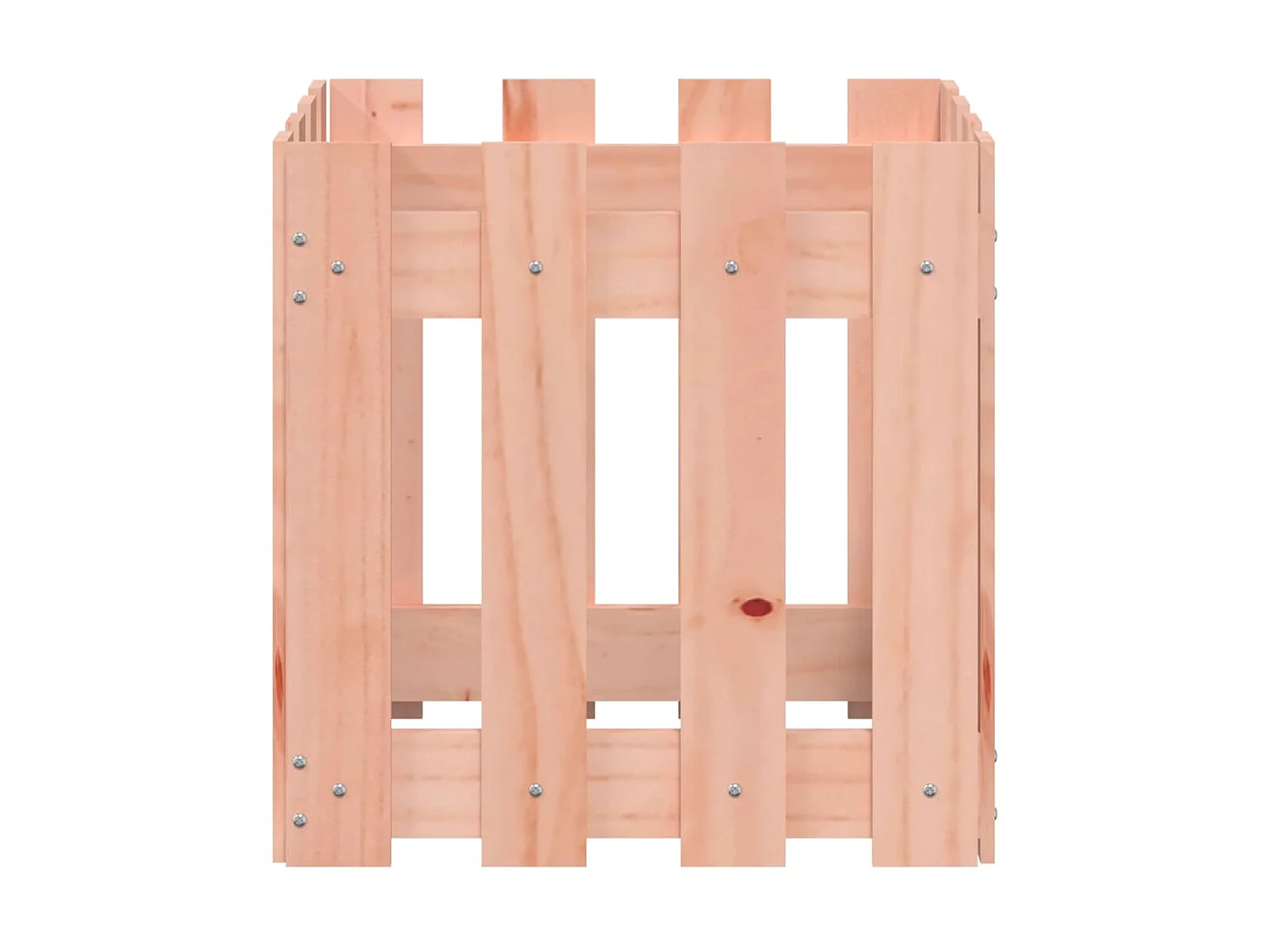 Jardinière avec design de clôture 40x40x40 cm Douglas massif BE8975