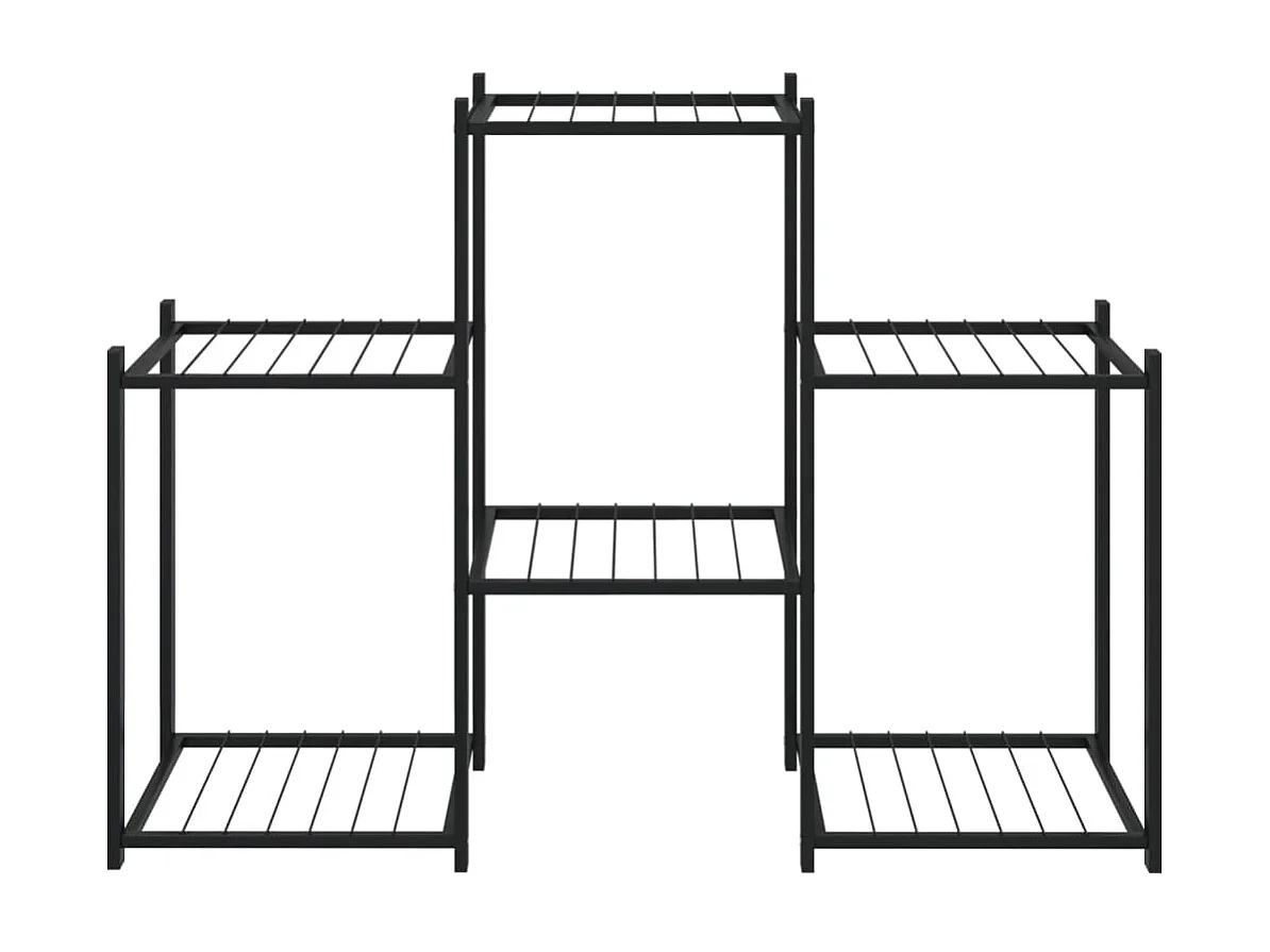 Jardinière 83x25x60 cm Noir Fer BE2649
