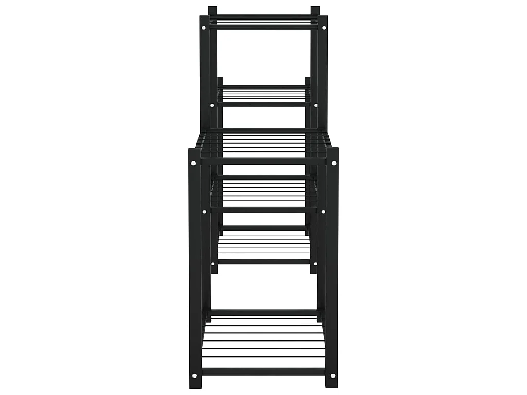 Jardinière 83x25x60 cm Noir Fer BE2649