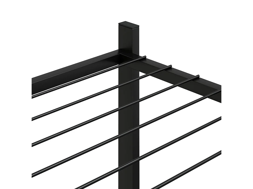 Jardinière 83x25x60 cm Noir Fer BE2649