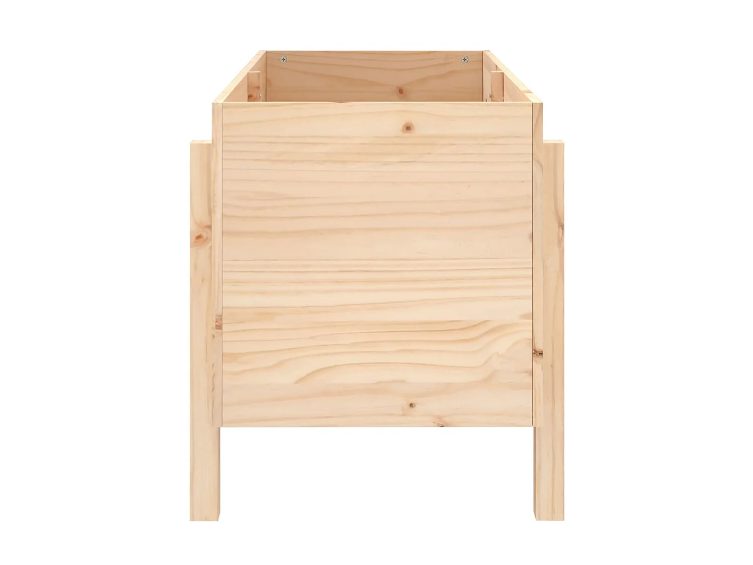 Jardinera elevado de jardín madera maciza de pino 101x50x57 cm ES53712