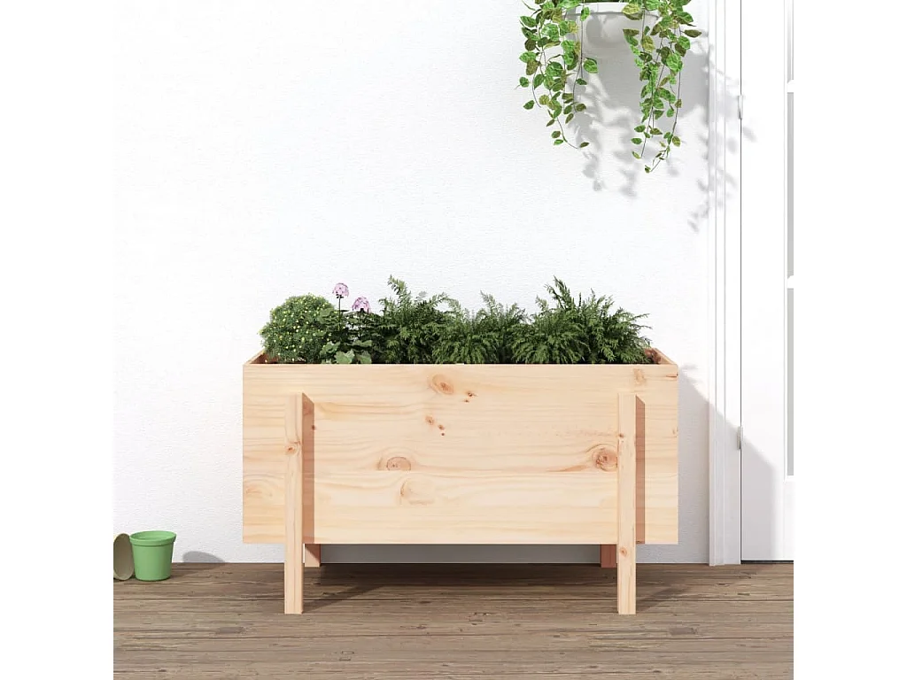 Jardinière Lit surélevé de jardin 101x50x57 cm bois de pin massif WVGQ6661