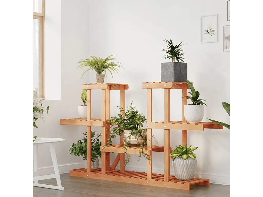 Plantenstandaard 110x25x73 cm massief vurenhout NL956369