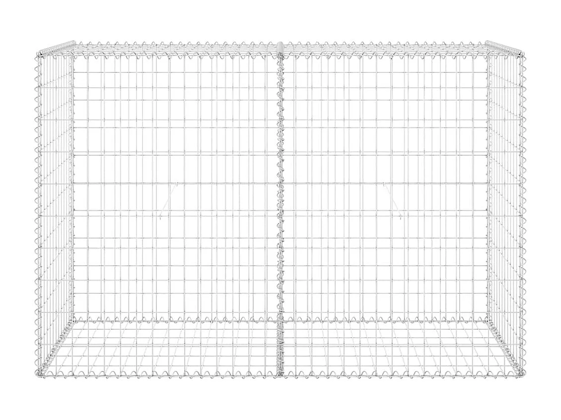 Mur en gabion avec couvercles Acier galvanisé 150x60x100 cm WVGQ1190