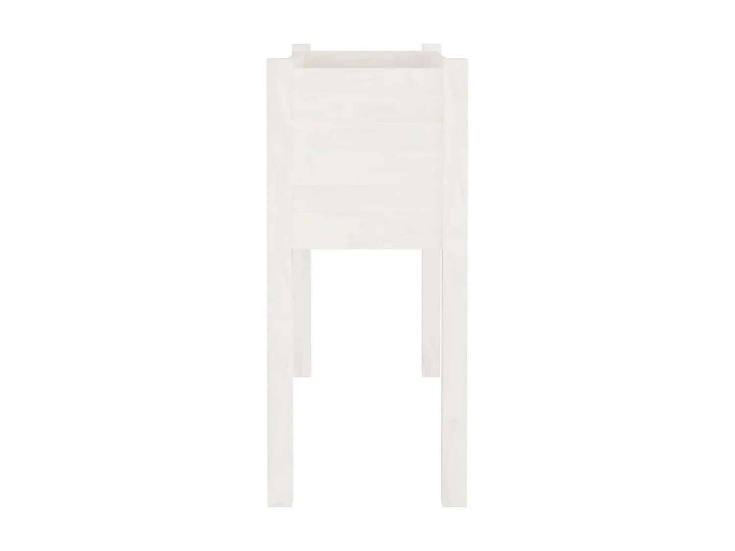 Vasos/floreiras de jardim 2 pcs 70x31x70 cm pinho maciço branco PT772608
