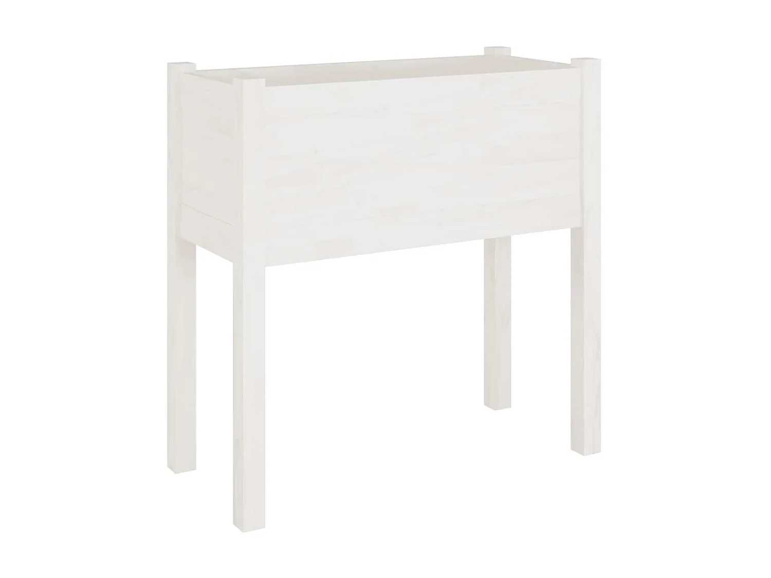 Jardinières 2 pcs Blanc 70x31x70 cm Bois de pin massif BE9392