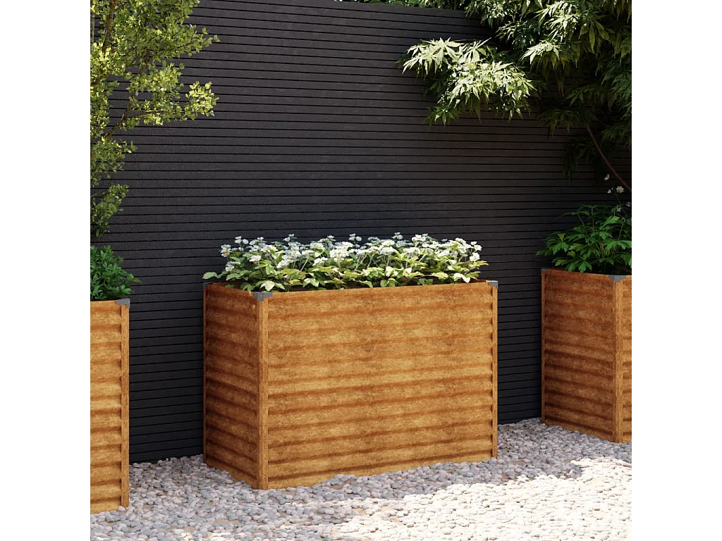 Jardinera acero corten 100x50x69 cm ES30620