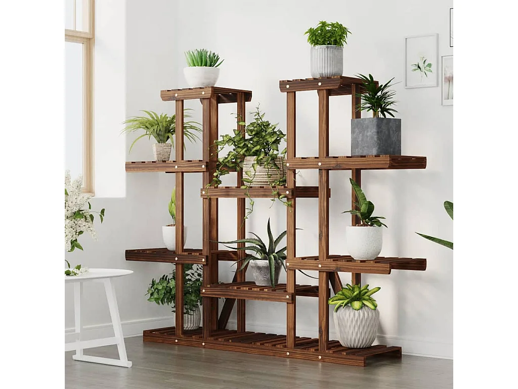 Jardinière Support à fleurs 110x25x110,5 cm bois massif de sapin BE3562