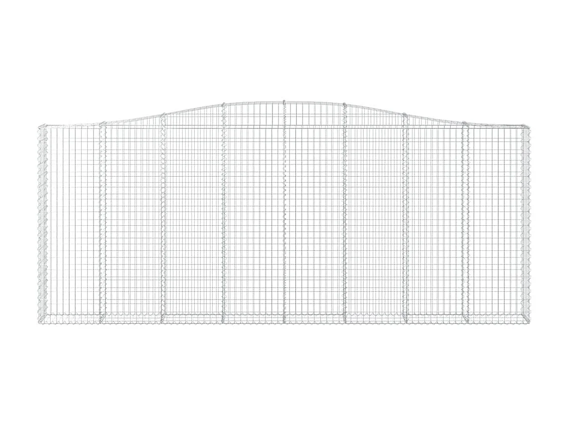 Schanskorf gewelfd 400x30x160/180 cm gegalvaniseerd ijzer NL511016