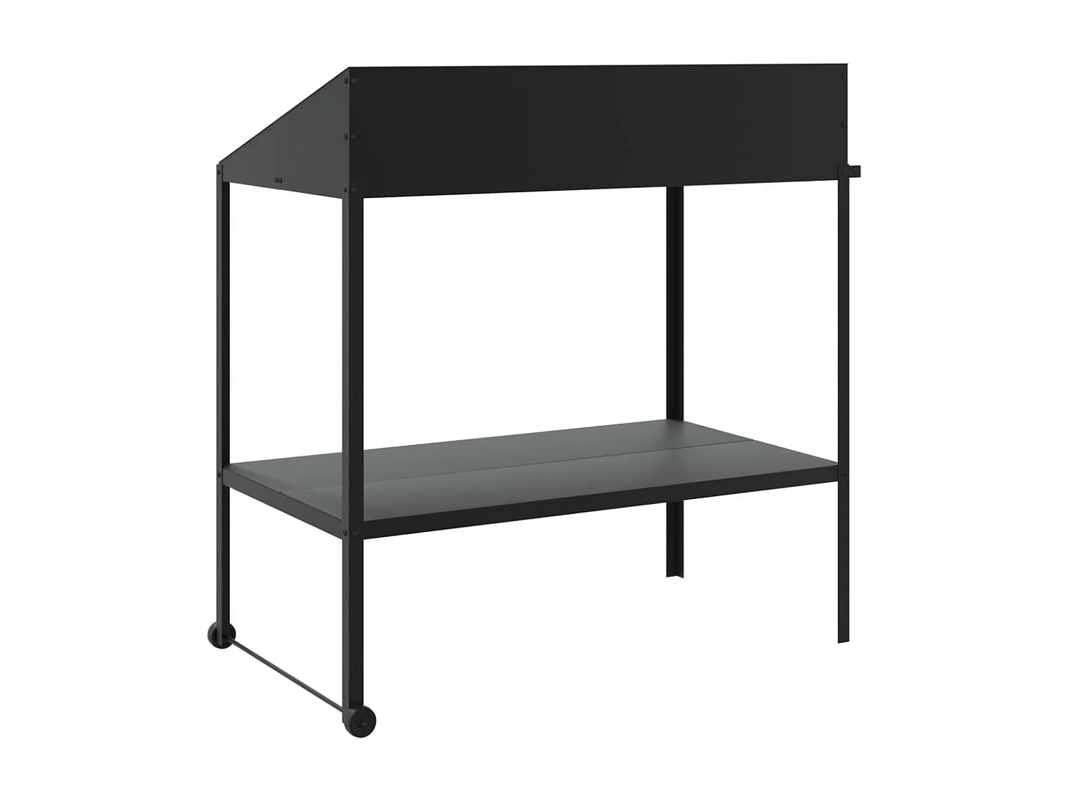 Jardinière Support pour plantes anthracite 100x54,5x100 cm acier galvanisé BE2619