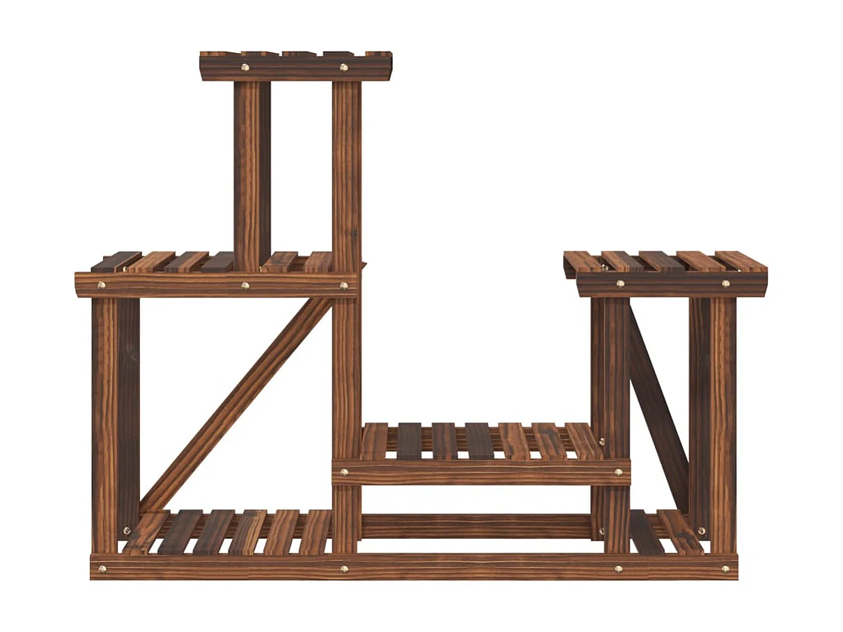 Jardinière Support à fleurs 90x25x73,5 cm bois massif de sapin WVGQ2275