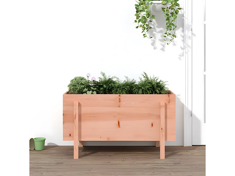 Jardinera elevado jardín madera maciza abeto Douglas 101x50x57 cm ES27861