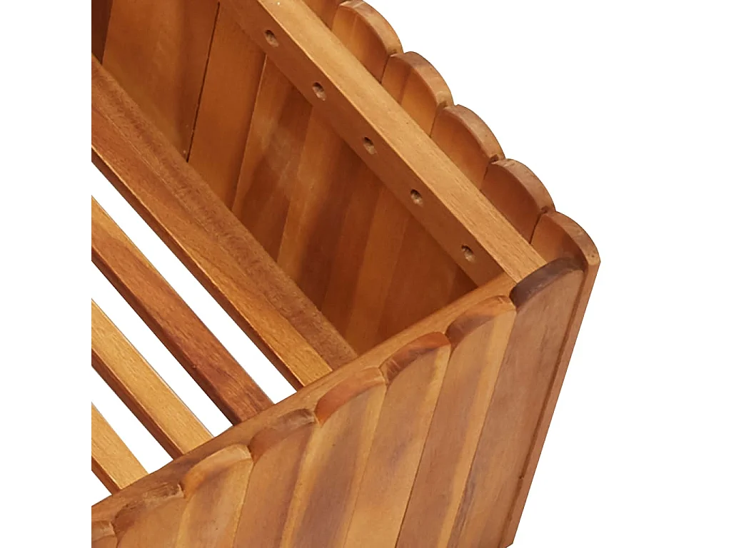 Plantenbak verhoogd 100x100x25 cm massief acaciahout