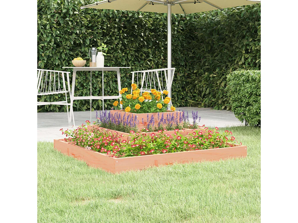 Plantenbak 80x80x27 cm massief douglashout NL304621