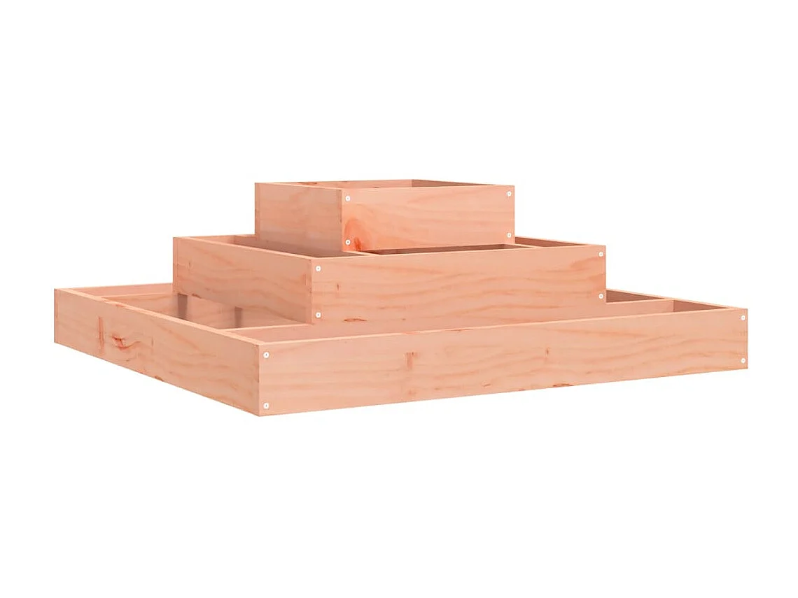 Jardinera de madera maciza de abeto douglas 80x80x27 cm ES97295
