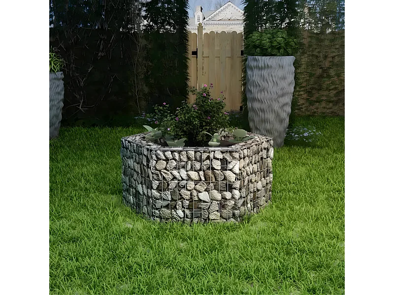 Arriate hexagonal de gaviones 100x90x50 cm ES44038