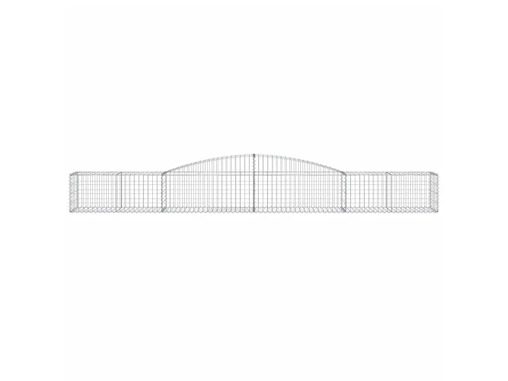 Cestas de gaviones 3 uds forma de arco hierro 400x50x40/60 cm ES51261