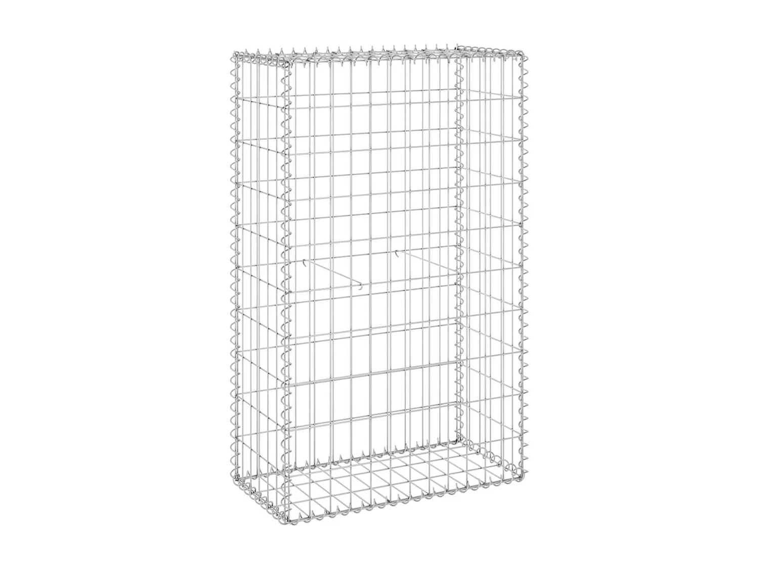 Muro gabião com tampas aço galvanizado 60x30x100 cm PT830082