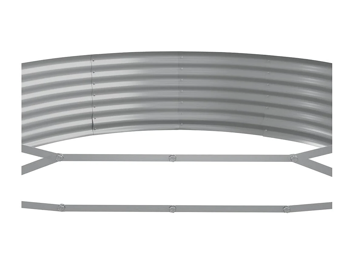 Jardinière Lit surélevé de jardin Acier enduit de poudre marron WVGQ6794