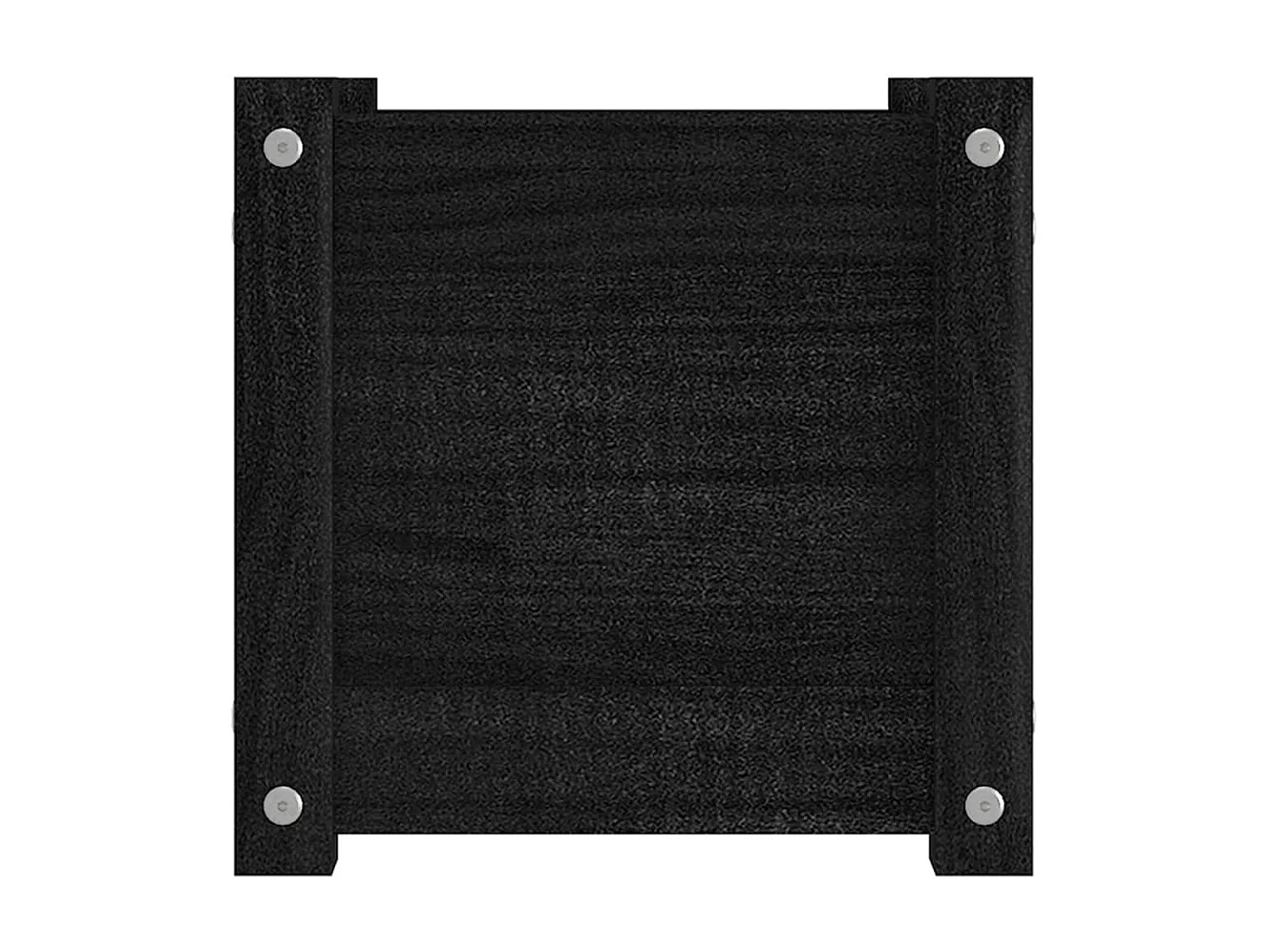 Jardinière d'extérieur Noir 31x31x31 cm Bois de pin massif BE6858