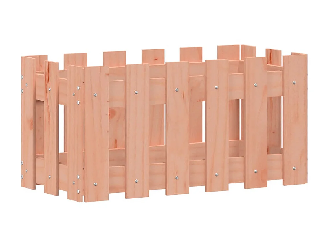 Plantenbak met hekontwerp 60x30x30 cm massief dougashout NL850482