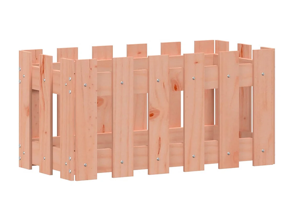 Plantenbak met hekontwerp 60x30x30 cm massief dougashout NL850482