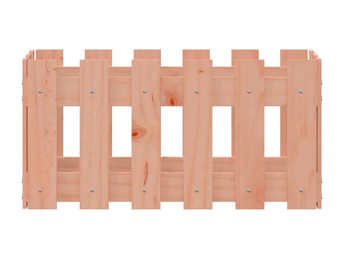 Plantenbak met hekontwerp 60x30x30 cm massief dougashout NL850482