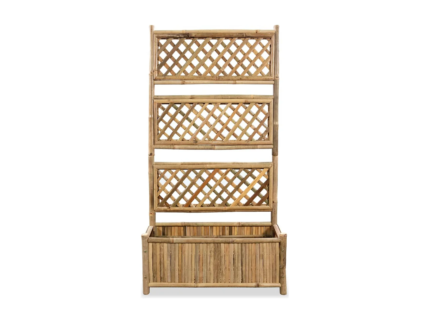 Floreira de jardim com treliça bambu 70 cm PT834907
