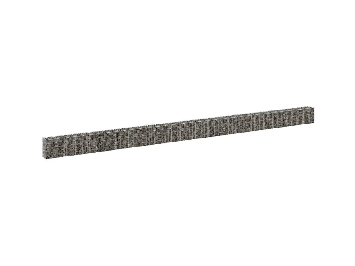 Mur en gabion avec couvercles Acier galvanisé 900x30x50 cm WVGQ6374