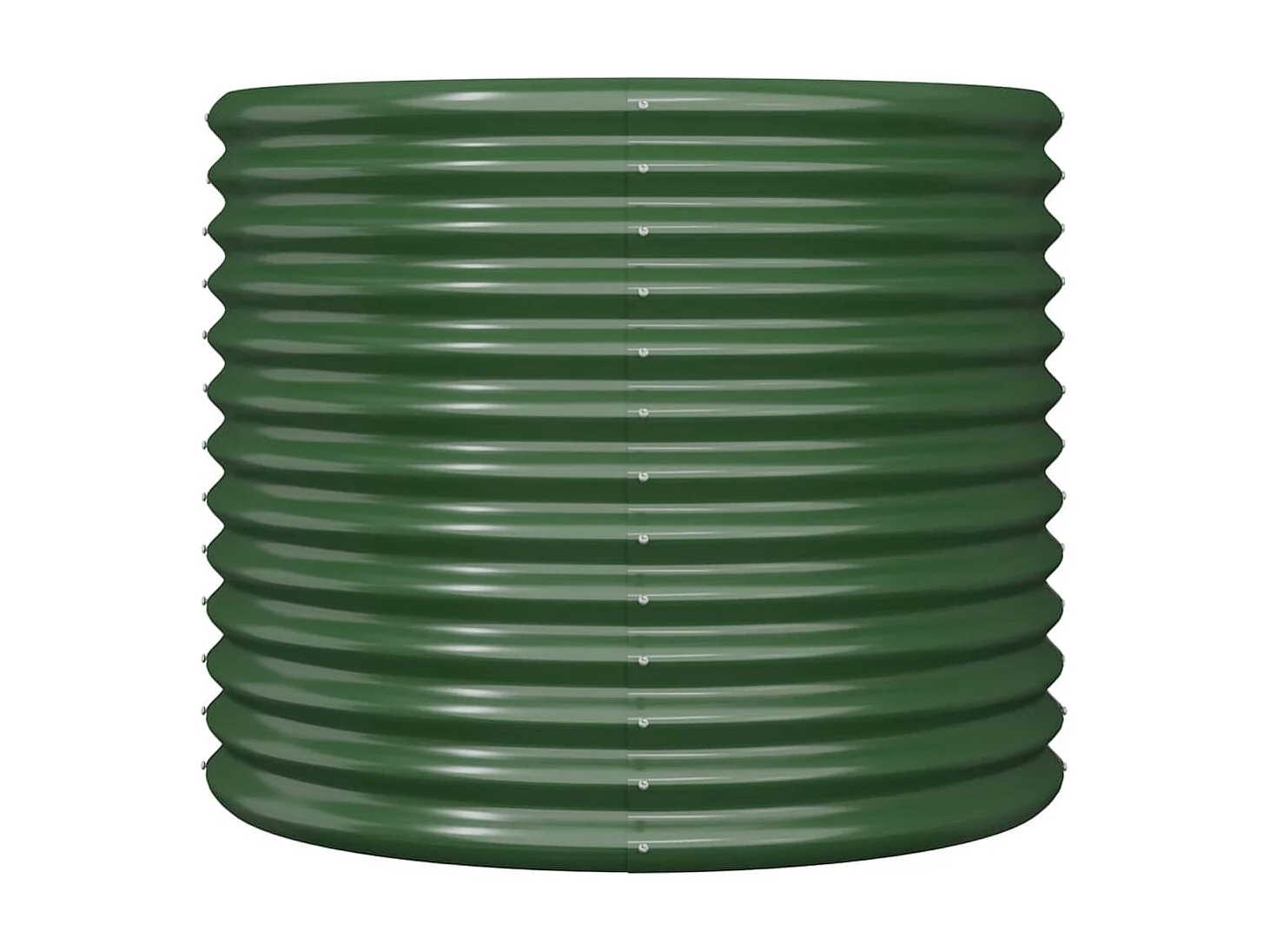 Jardinière de jardin Acier enduit de poudre 80x80x68 cm Vert BE7595