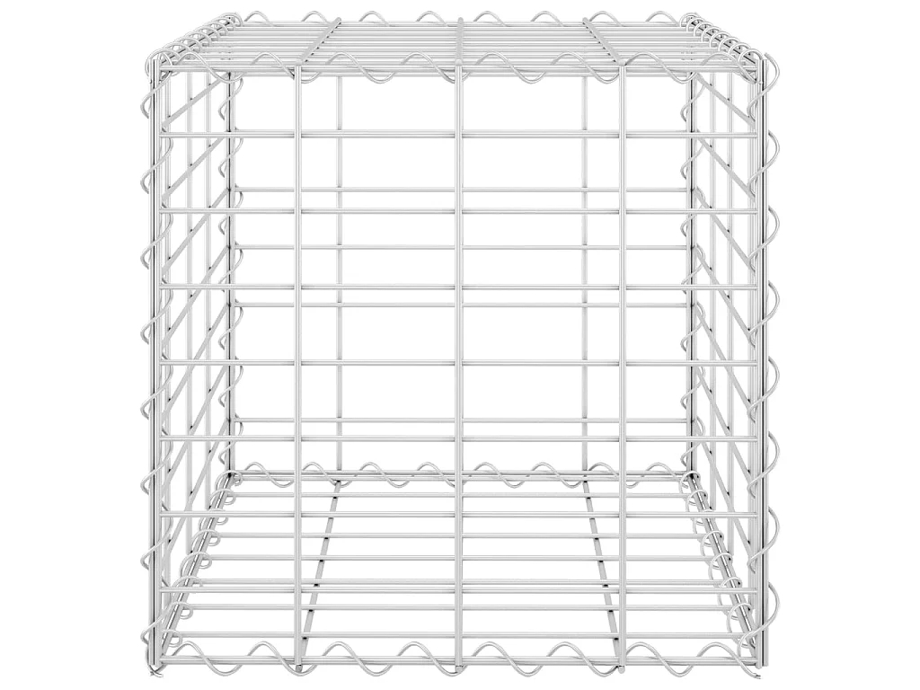 Arriate de gaviones cúbico alambre de acero 40x40x40 cm ES64600