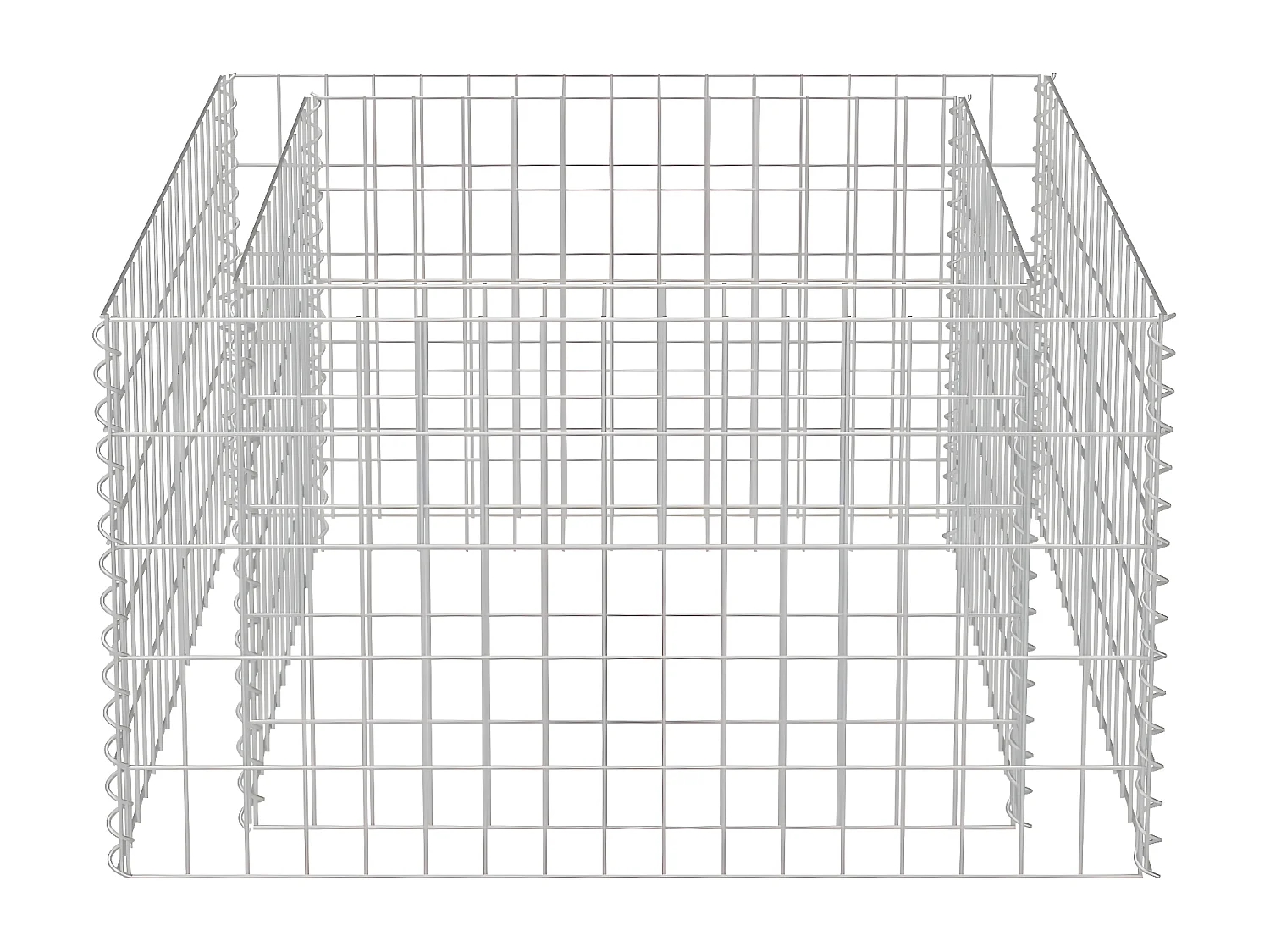 Lit surélevé à gabion Acier galvanisé 90x90x50 cm WVGQ1675