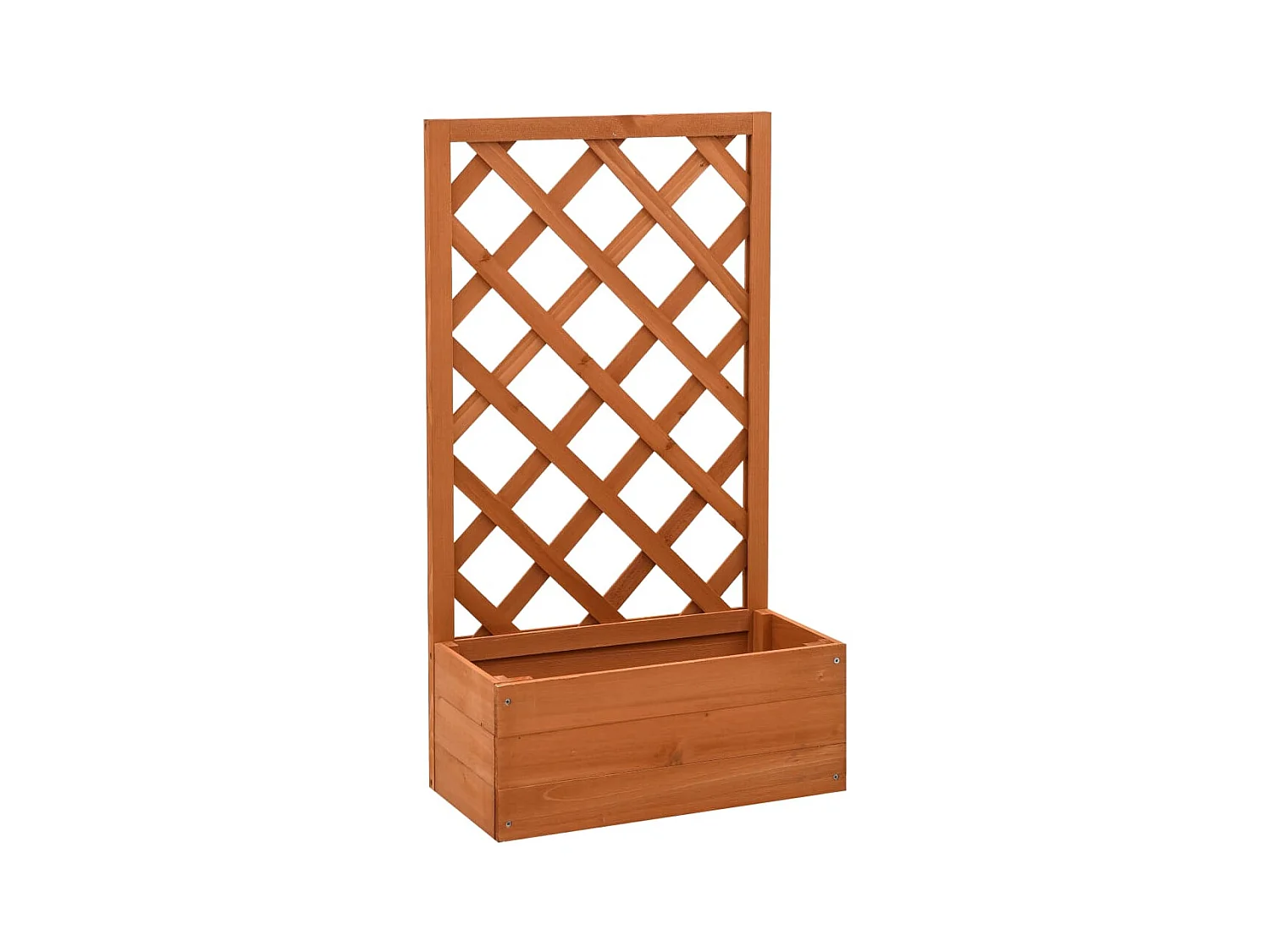 Jardinière à treillis de jardin Orange 50x25x90cm Bois de sapin  BE1044