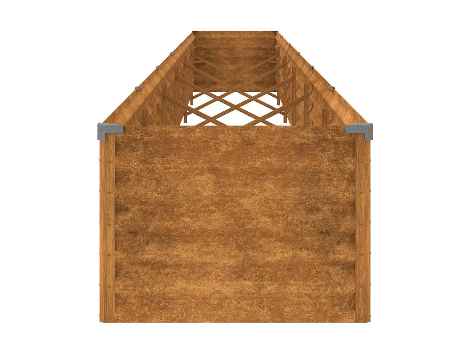 Jardinière Lit surélevé de jardin 580x50x36 cm acier corten WVGQ3119