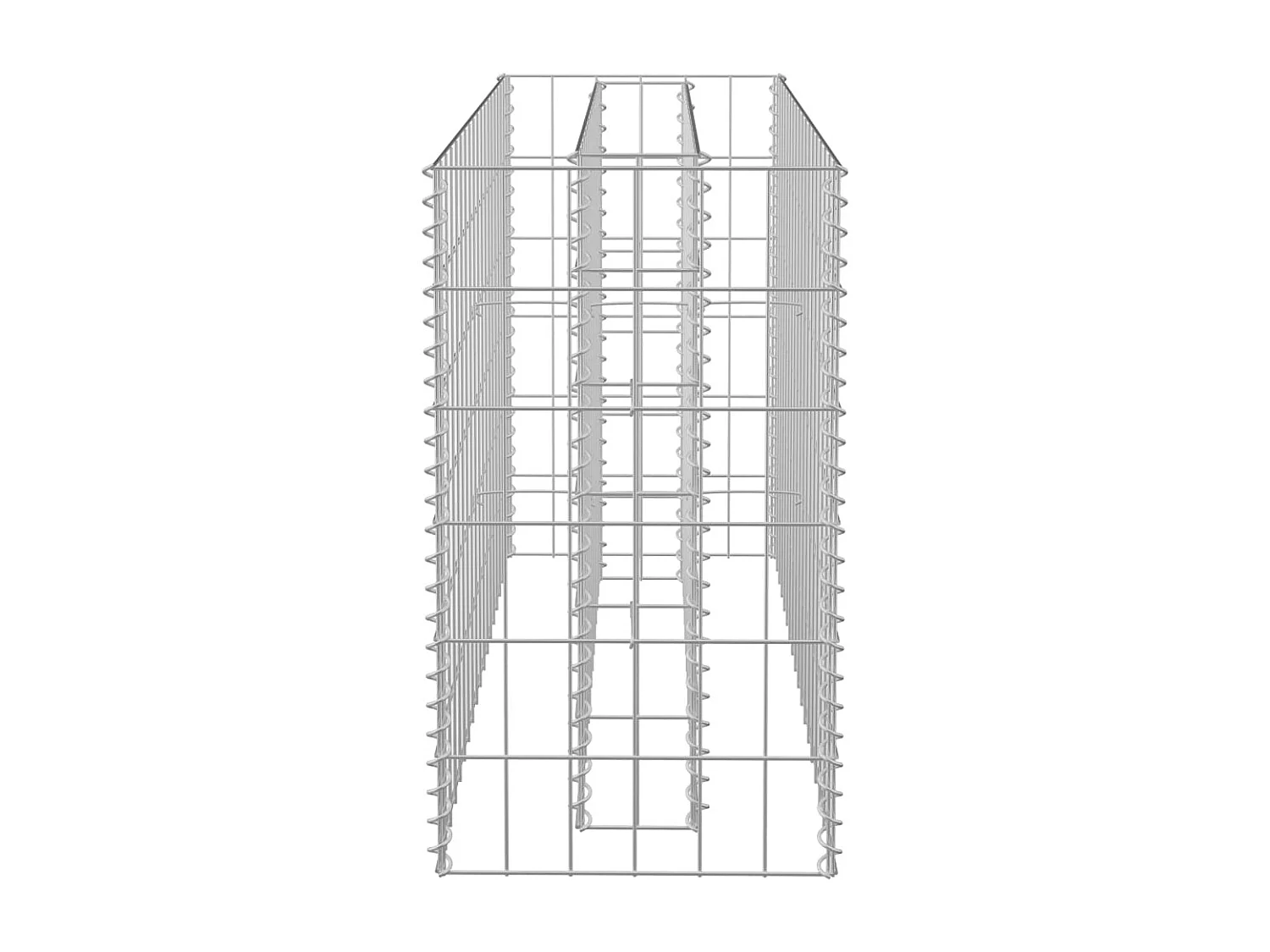Lit surélevé à gabion Acier galvanisé 90x30x60 cm WVGQ6329