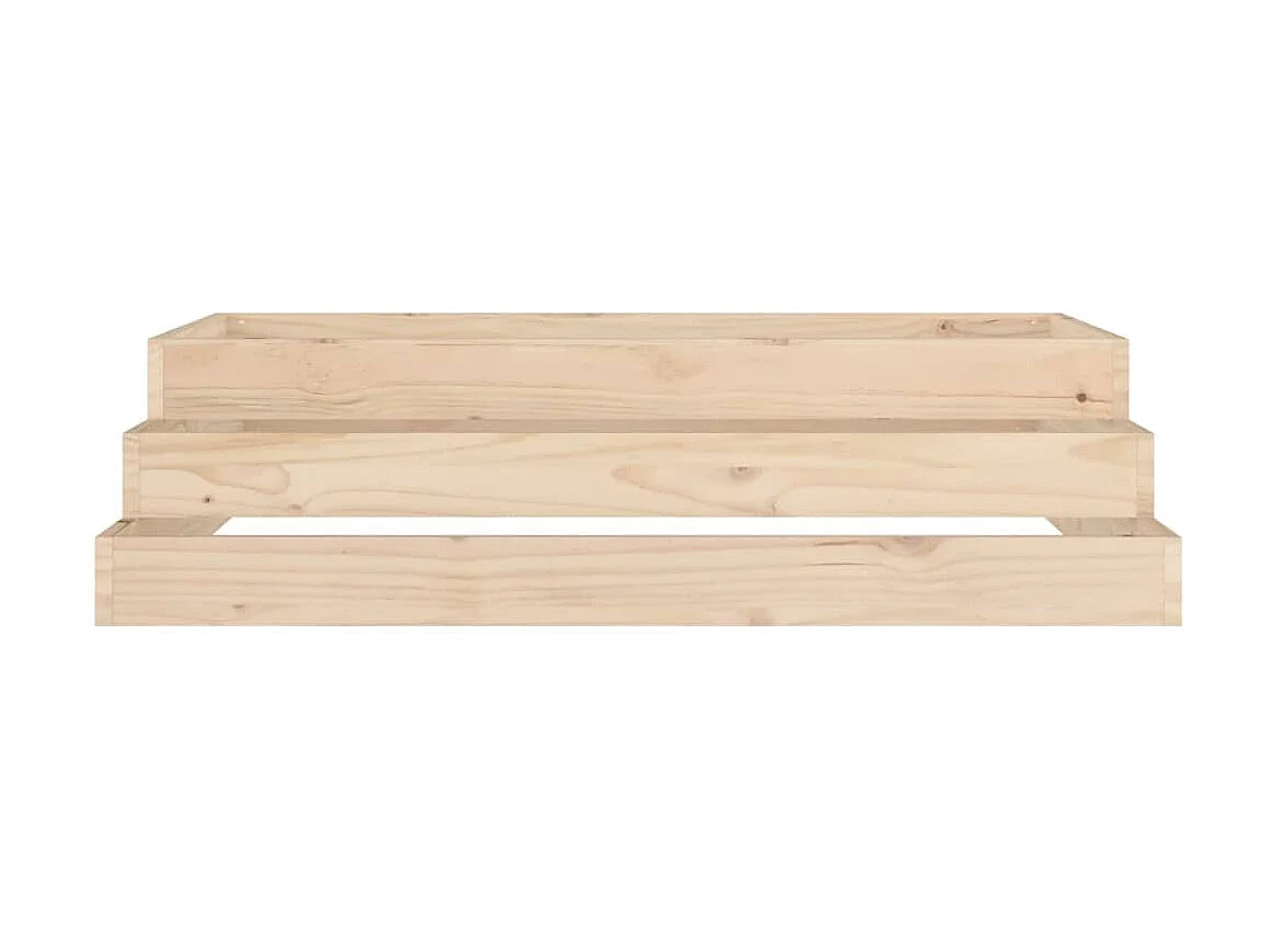 Jardinière 110x110x27 cm Bois massif de pin BE1302