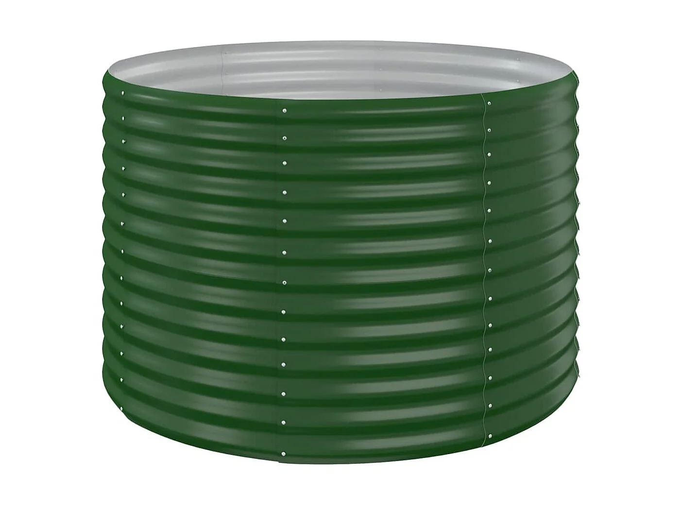 Jardinière Lit surélevé de jardin Acier enduit de poudre 100x100x68cm Vert WVGQ6997