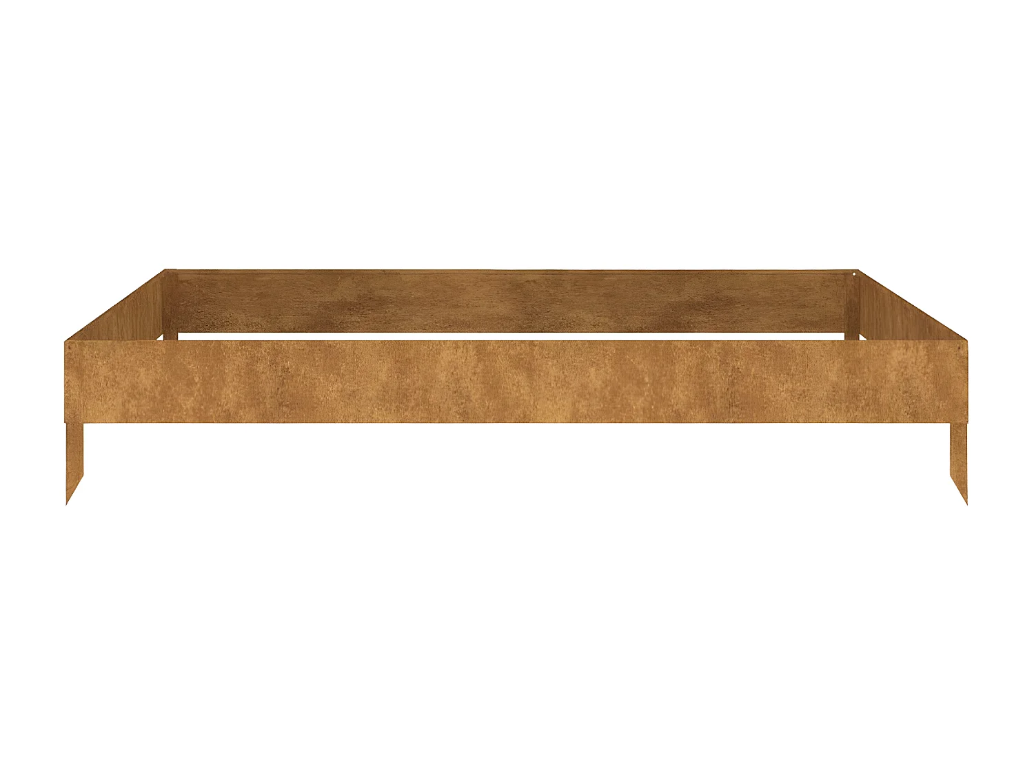 Jardinera acero corten 100x100x18,5 cm ES97211