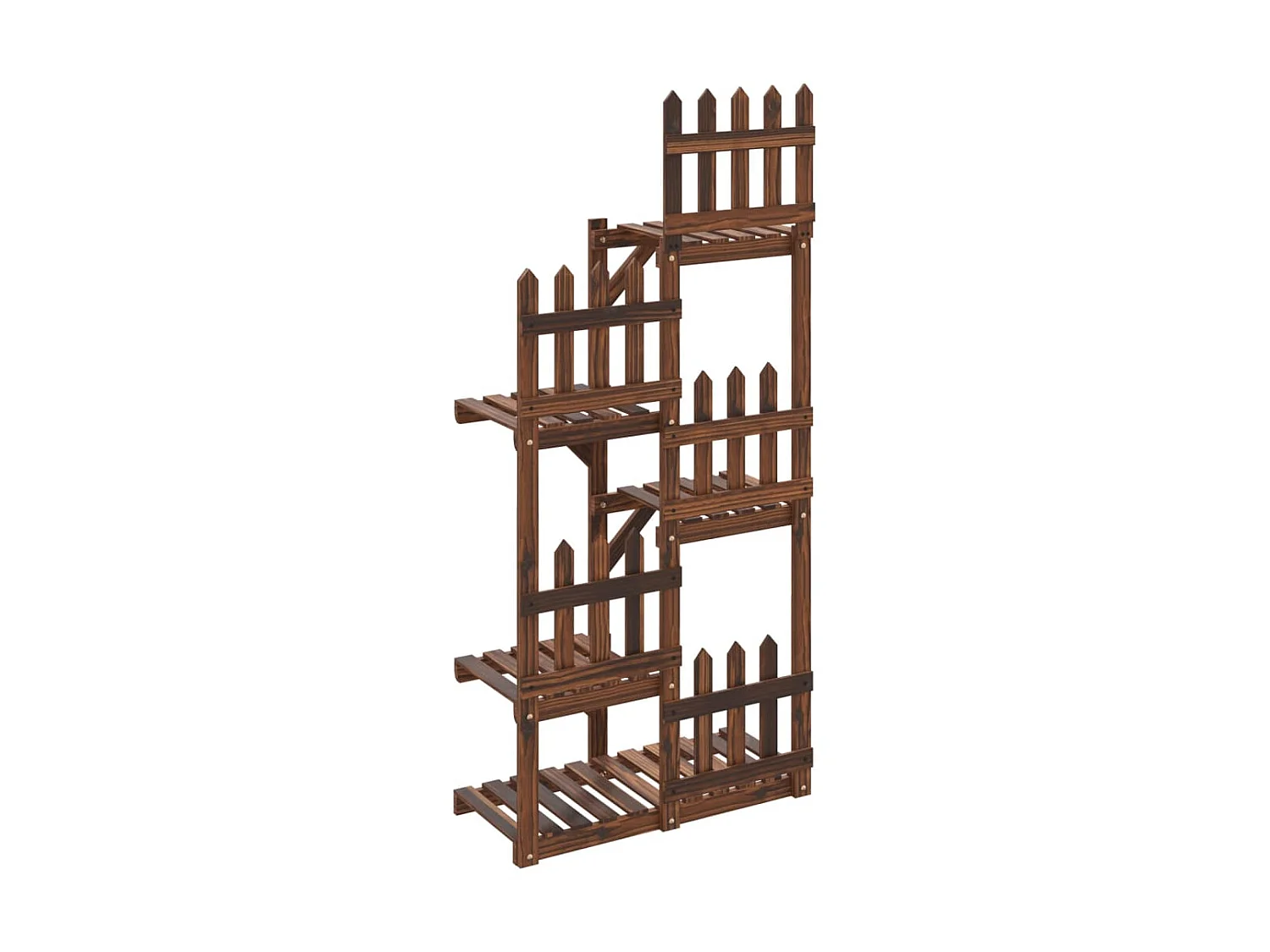 Plantenstandaard 60x25x130 cm massief vurenhout NL629675