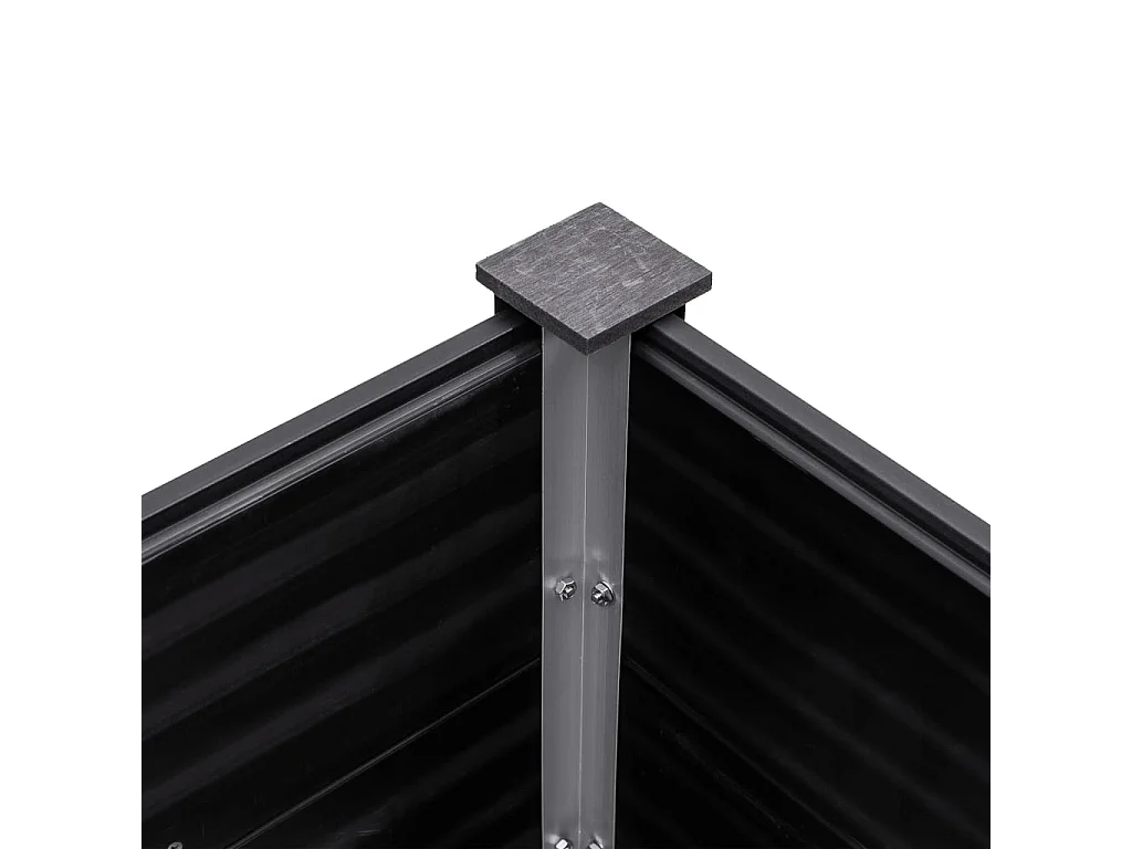 Jardinera de WPC gris 250x50x54 cm ES12130