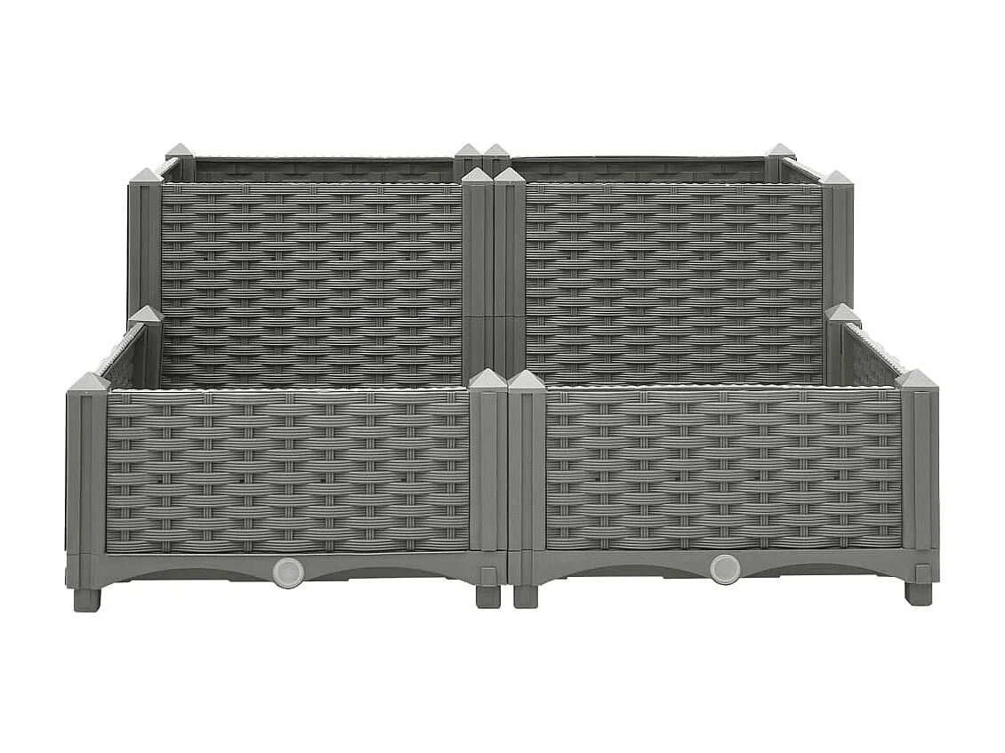 Jardinera polipropileno 80x80x38 cm ES65278